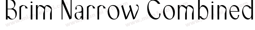 Brim Narrow Combined 1字体转换
